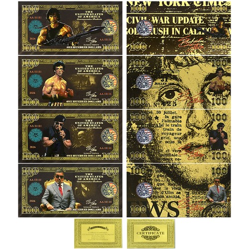 4pcs action hero gold foil - 4pcs,